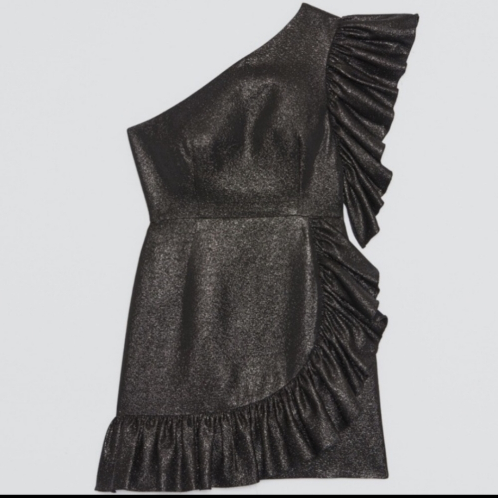NEW Sandro Effie Metalic Dress - Picture 4 of 8